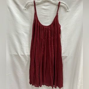Anthropologie Wine Colored Summer Dress